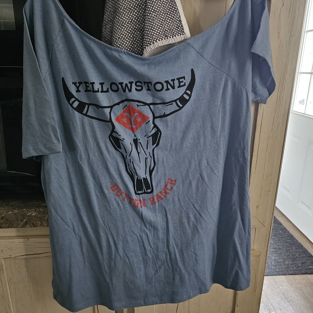 Torrid Light Blue Yellowstone Graphic Tee